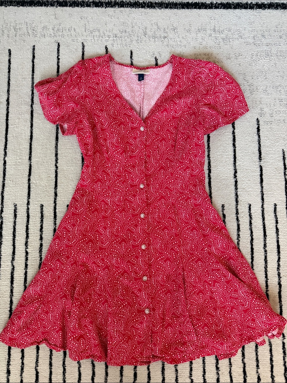 Short Sleeve Mini Red Dress by Universal Thread